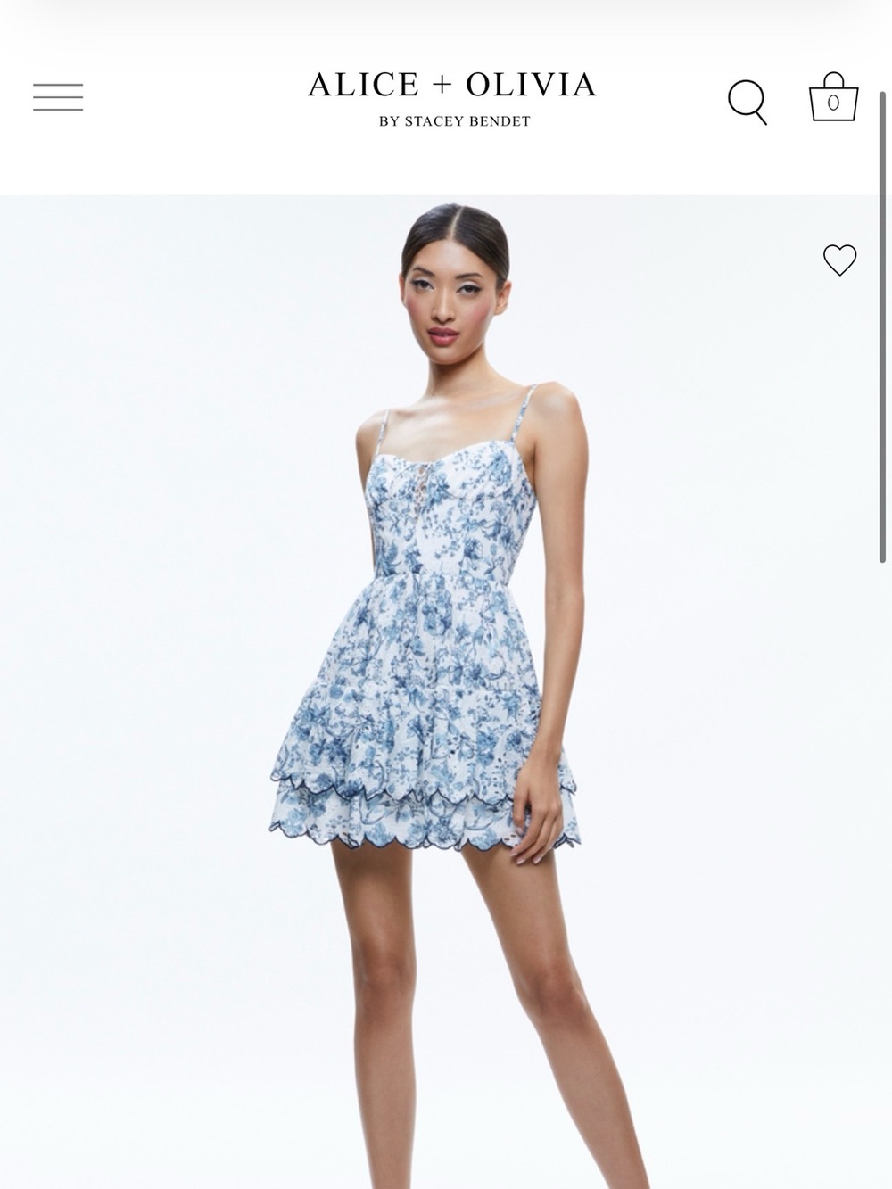 Alice + Olivia Daisy Tiered Ruffle Mini Dress